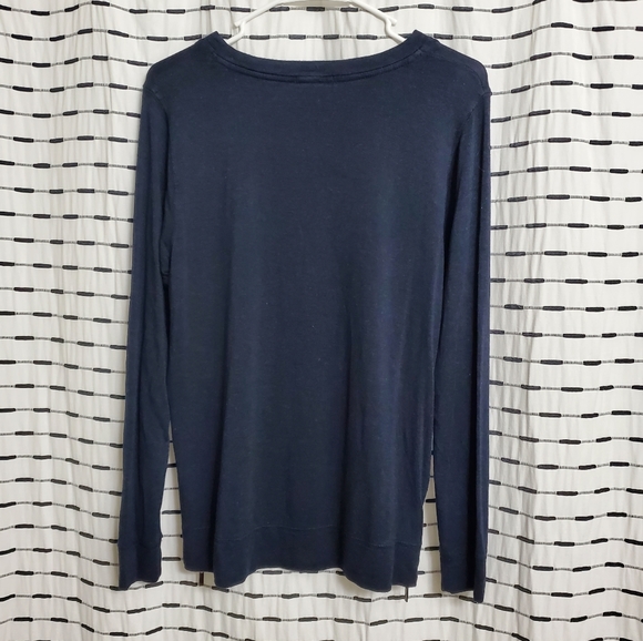 Matty M Zip Sides Navy Tunic Long Sleeve - Picture 4 of 4